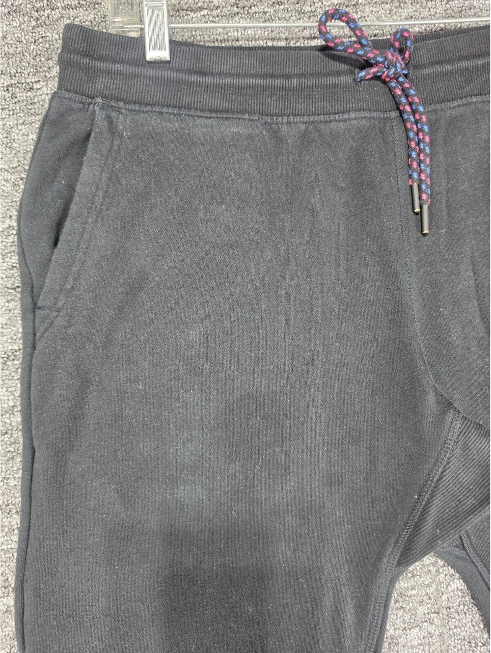Hurley Men's Black Jogger Pants Size M Drawstring Tapered Pockets Logo - Picture 3 of 13